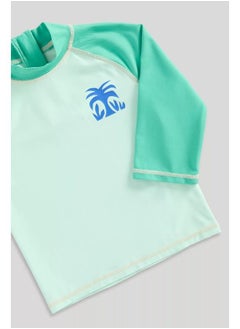 mothercare Palm Sunsafe UPF50+ Rash Vest and Board Shorts Set  - Image 2