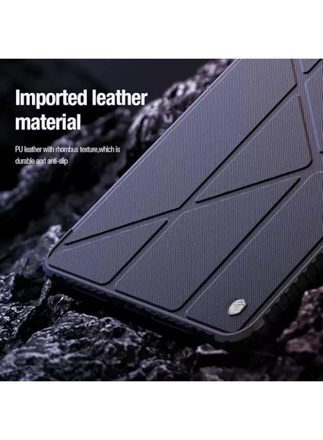 Compatible with iPad Pro 11 inch M5 2025 and M4 2024 Slide Camera Cover All Coverage Auto Wake Flip Leather Case Multi-angle Folding Style - Image 4