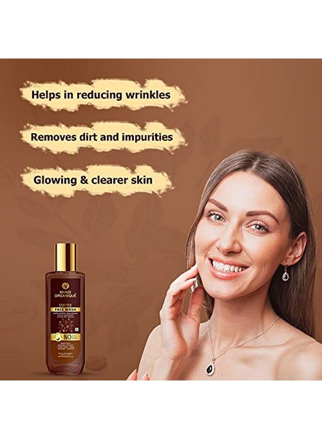 Khadi ORGANIQUE Coffee Face Wash Deep Cleanses Reduces Pigmentation Promote Skin Radiance Face Wash 100 Ml (Pack Of 1) - Image 4