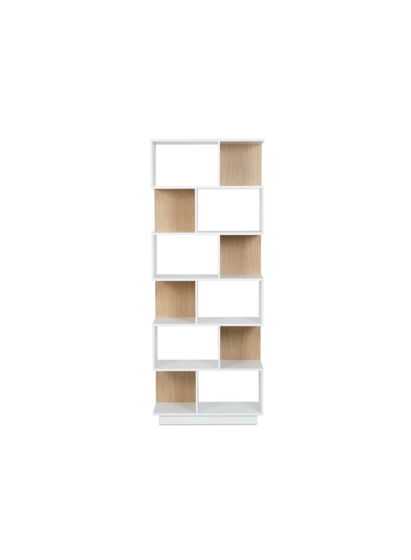 Pan Home Groner Office Bookcase - White\Natural  - Image 1