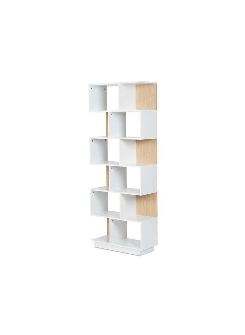 Pan Home Groner Office Bookcase - White\Natural  - Image 2