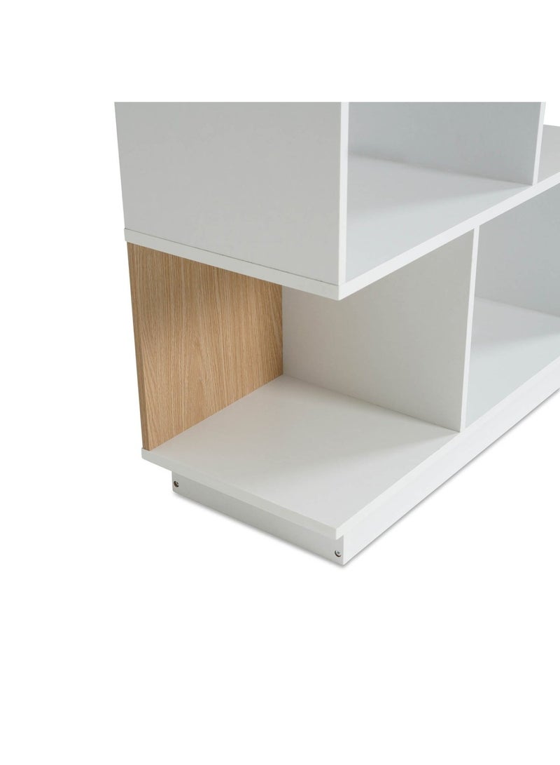 Pan Home Groner Office Bookcase - White\Natural  - Image 5