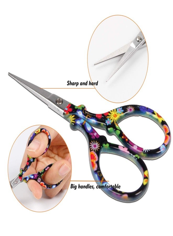 Hisuper Sewing scissors sharp Embroidery Crafting Threading Scissors with Leather Scissors Cover for Needlework Craft Art Work Manual Handicraft DIY Tool - Image 3