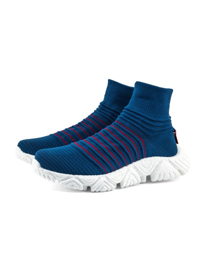 PUCA High Ankle Slip-On Light weight with E-TPU Sole Knitted Socks Upper Tundra Navy - Image 2