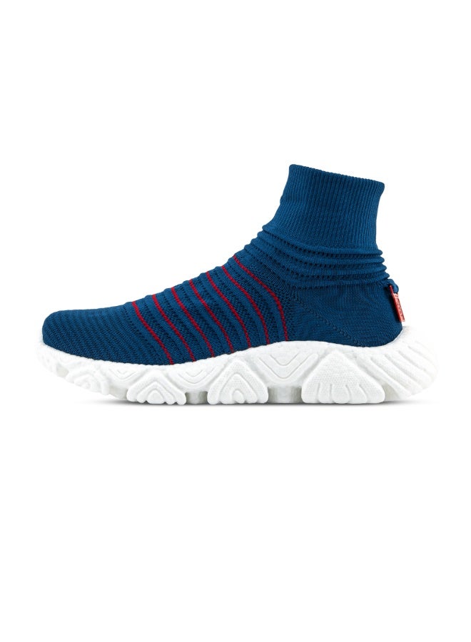 PUCA High Ankle Slip-On Light weight with E-TPU Sole Knitted Socks Upper Tundra Navy - Image 4