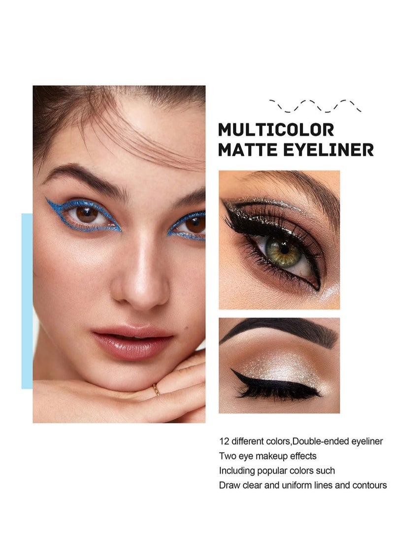 Handaiyan 6 Piece 2 In 1 Waterproof Liquid Eyeliners  - Image 3