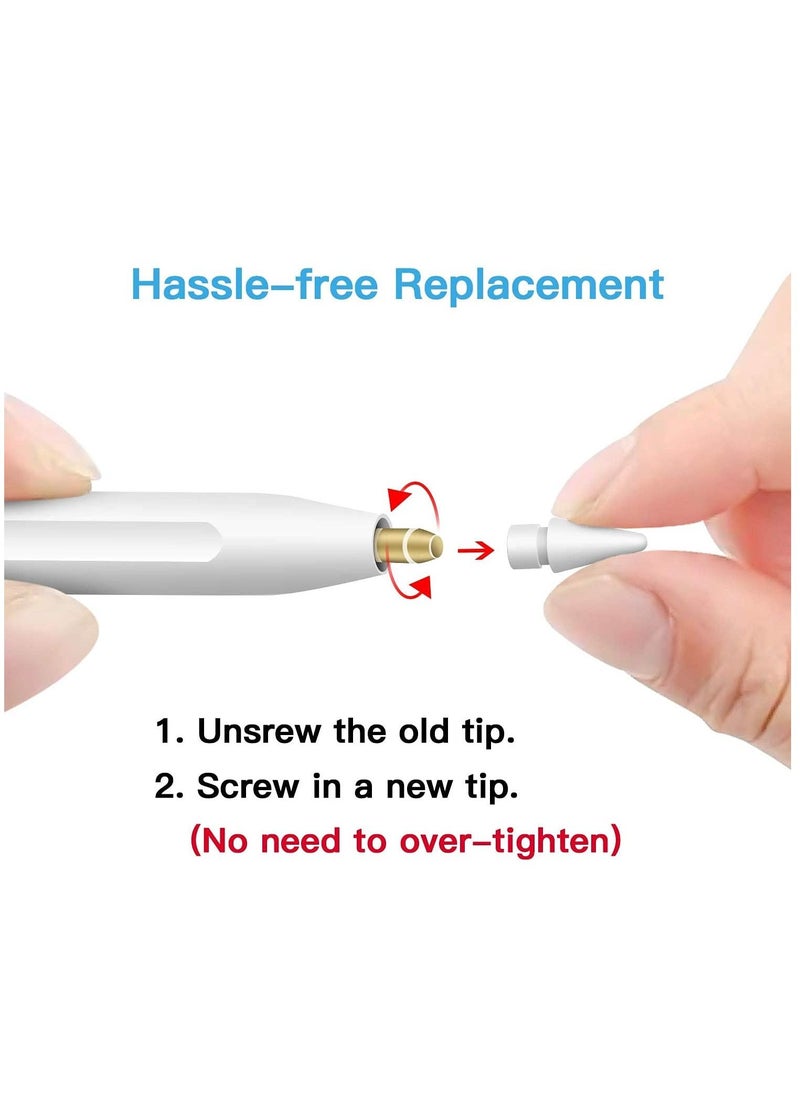 KASTWAVE Replacement Tips for Apple Pencil, High Sensitivity for Apple Pencil pencil Nibs Compatible for Apple Pencil 1st & 2nd (4 Pack)  - Image 4