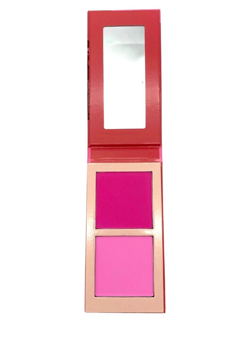 Juvia's Place Blushed Duo Blush Volume4 - Two Tone Pigmented Buildable Pressed Mineral Powder - Rosy Natural Cheeks Matte Fresh Finish for All Skin Color