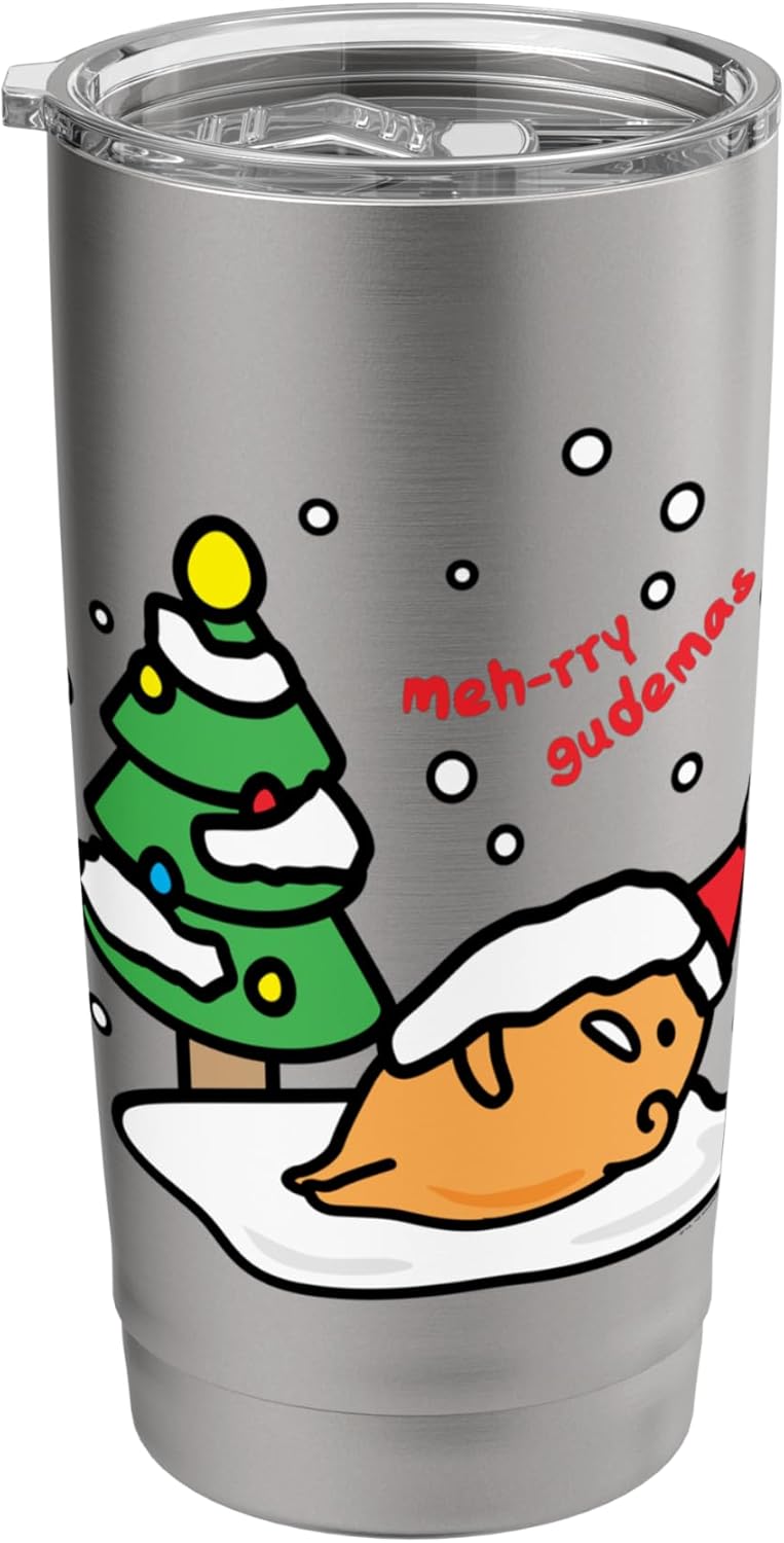 Gudetama Gudetama Mehrry Gudemas Christmas Tee Shirt Stainless Steel Insulated Tumbler  - Image 1