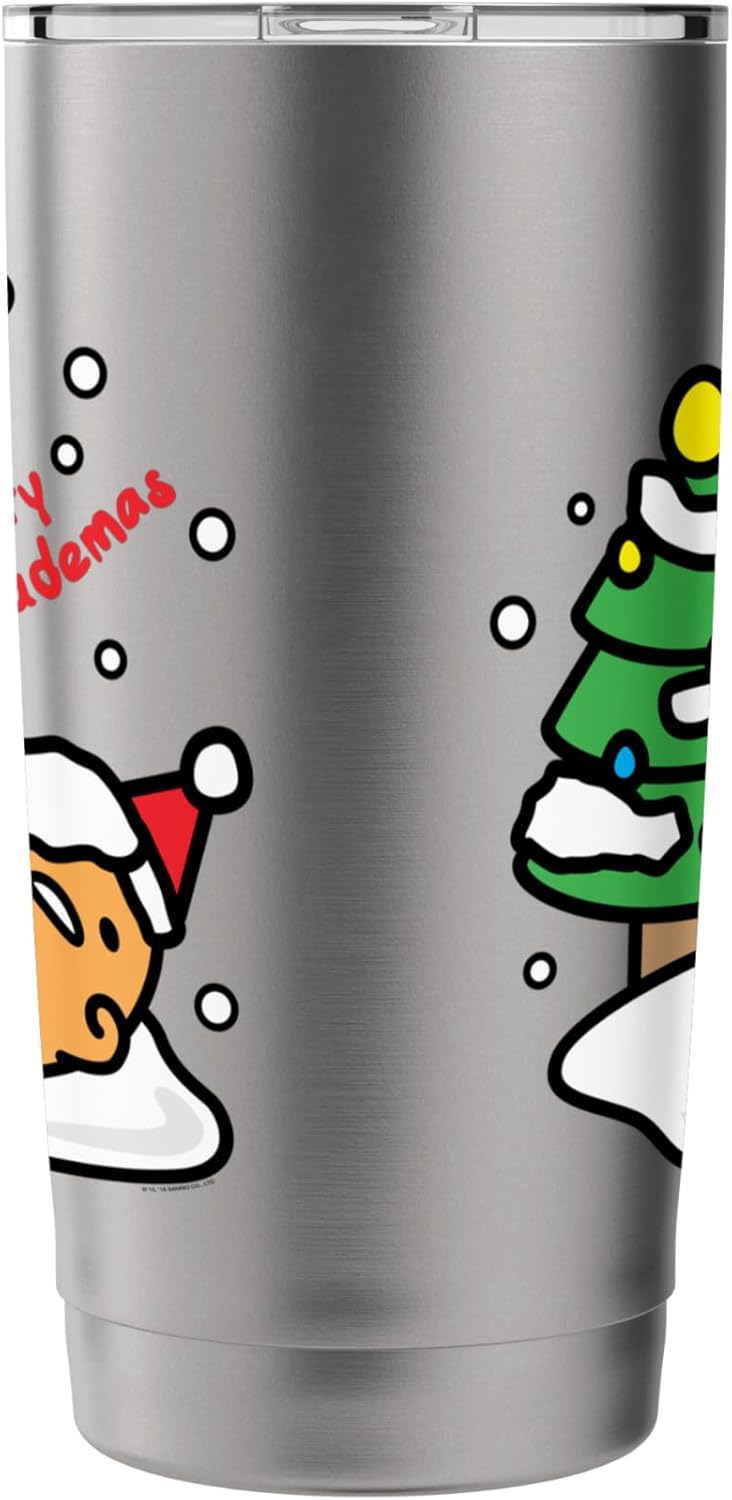 Gudetama Gudetama Mehrry Gudemas Christmas Tee Shirt Stainless Steel Insulated Tumbler  - Image 4