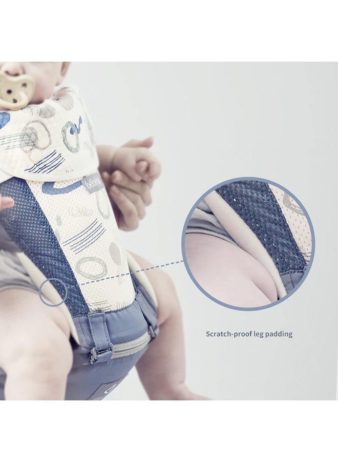 Bebamour Baby Carrier Newborn to Toddler-2 in 1 Hip Seat & Carrier - Image 5