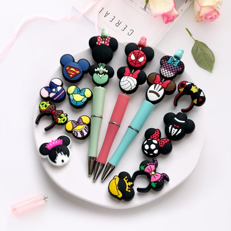 Hedbitoyo Cartoon Christmas Focal Silicone Beads, Cute Beads for DIY Crafts Jewelry Necklaces Bracelets Keychain Pen Making (I) - Image 5