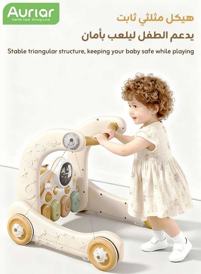 Aurlar 5-in-1 Baby Play Mat Activity Gym – Musical Activity Center with Piano, Lights & Walker, Soft Washable Cushion, Bluetooth Music, Perfect Baby Gift for Tummy Time & Learning - Image 5