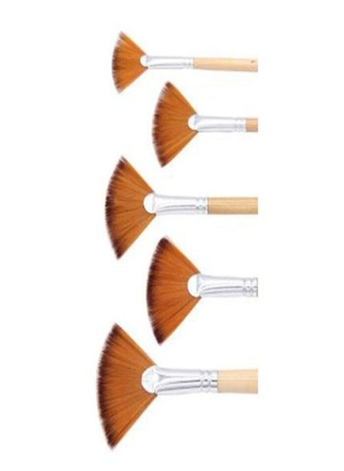 Smart Smart Paint Brush Set 5 Brush Set for Watercolor Acrylic Oil Watercolor  - Image 3