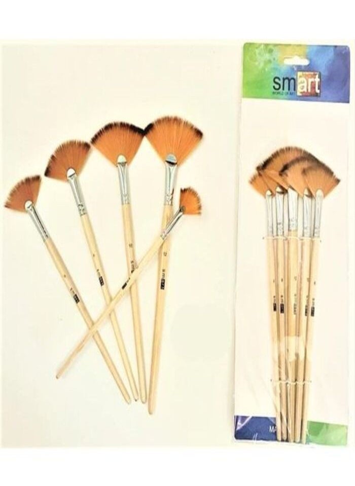 Smart Smart Paint Brush Set 5 Brush Set for Watercolor Acrylic Oil Watercolor  - Image 1