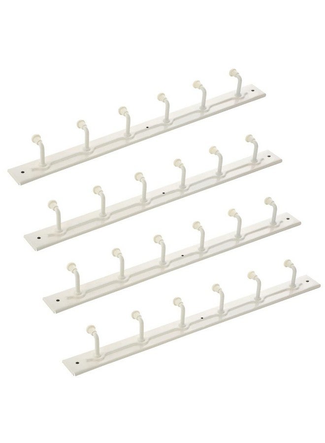 iSTAR Metal 6 Pin Cloth Hanger Wall Mounted Door Mounted Bathroom Cloth Hanger,Coth Wall Hook,Door Hooks Rail For Hanging Keys,Clothes,Towel Hanger, Ivory - Image 2