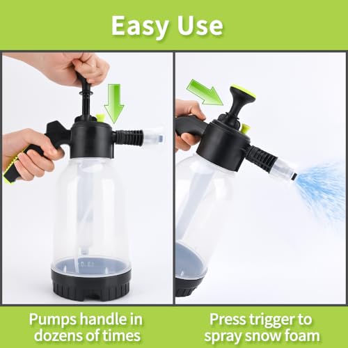 BEAR FORCE BEARFORCE Hand Pump Foaming Sprayer Pressure Foam Water Sprayer, Pressurized Foam Cannon 75 oz, Car Wash Operated Soap Foam Nozzle - Image 4