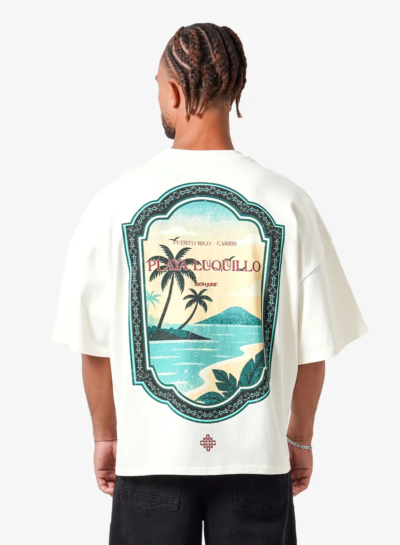 Sixth June Playa Luquillo Boxy Tshirt