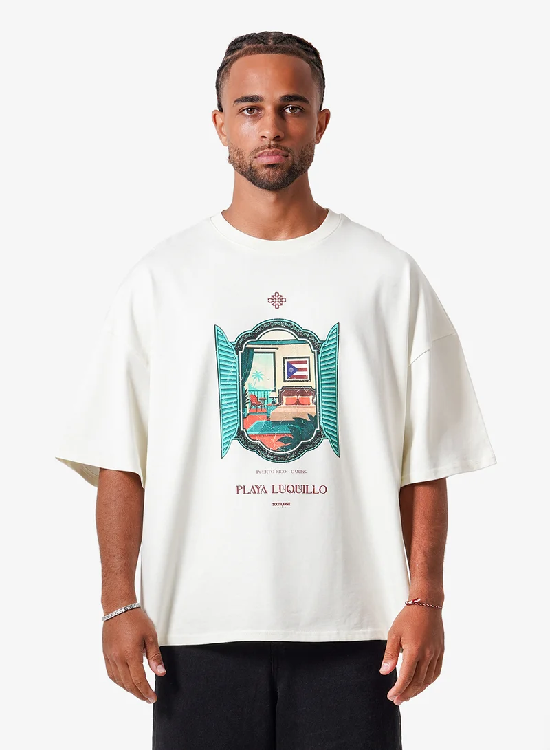 Sixth June Playa Luquillo Boxy Tshirt
