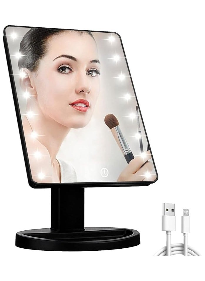 ORiTi Makeup Mirror With LED Lights Black  - Image 1