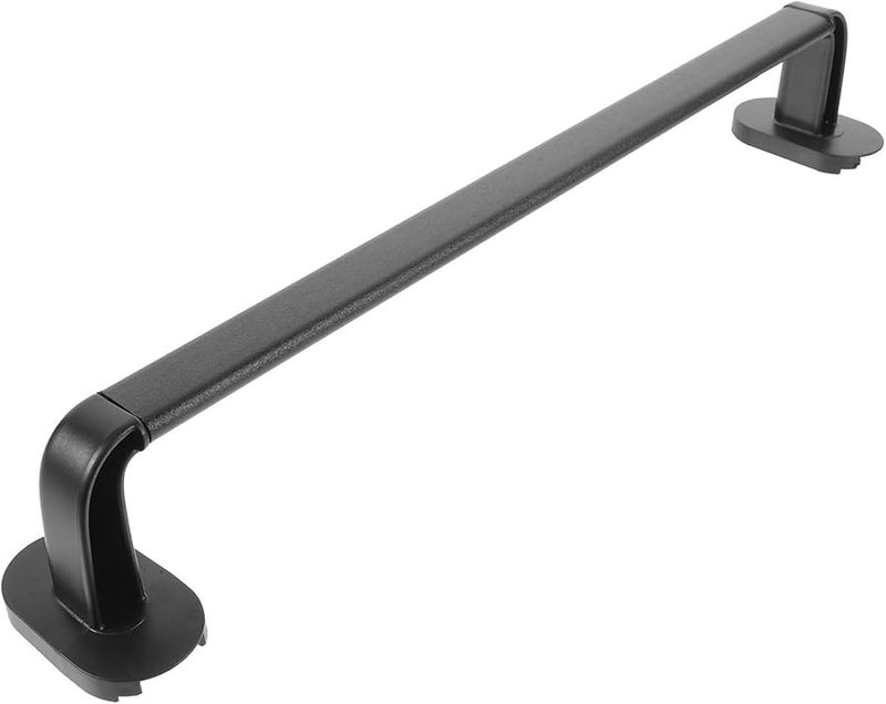 No Drill Towel Rack and Slipper Organizer Wall Mount Bathroom Holder Matte Black - Image 2