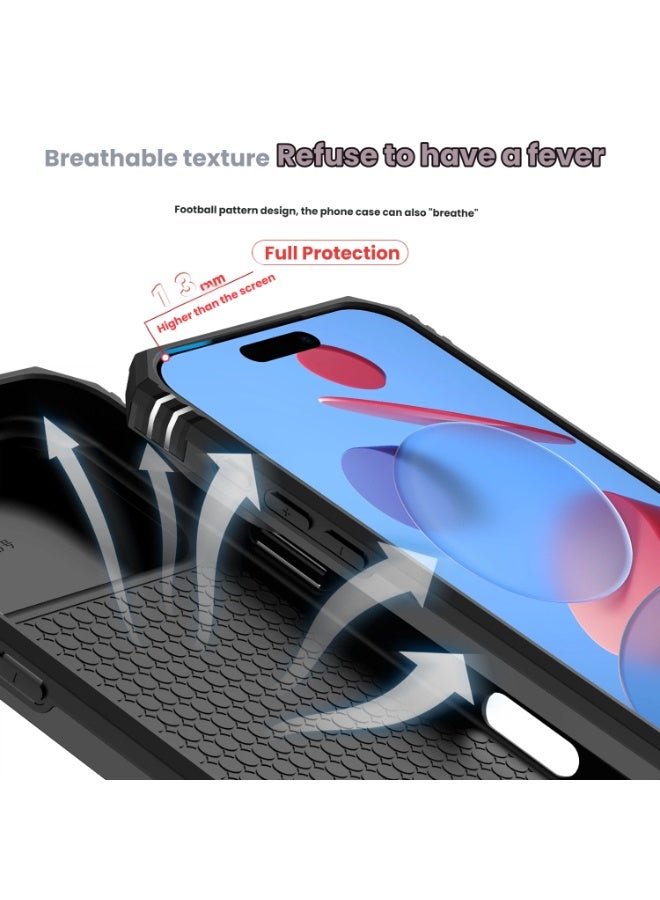 general Phone Case for iPhone 17 Pro Max, iPhone 17 Pro Max Case with Camera Cover & Kickstand Military Grade Shockproof Heavy Duty Protective with Magnetic Car Mount Holder Cover - Image 2