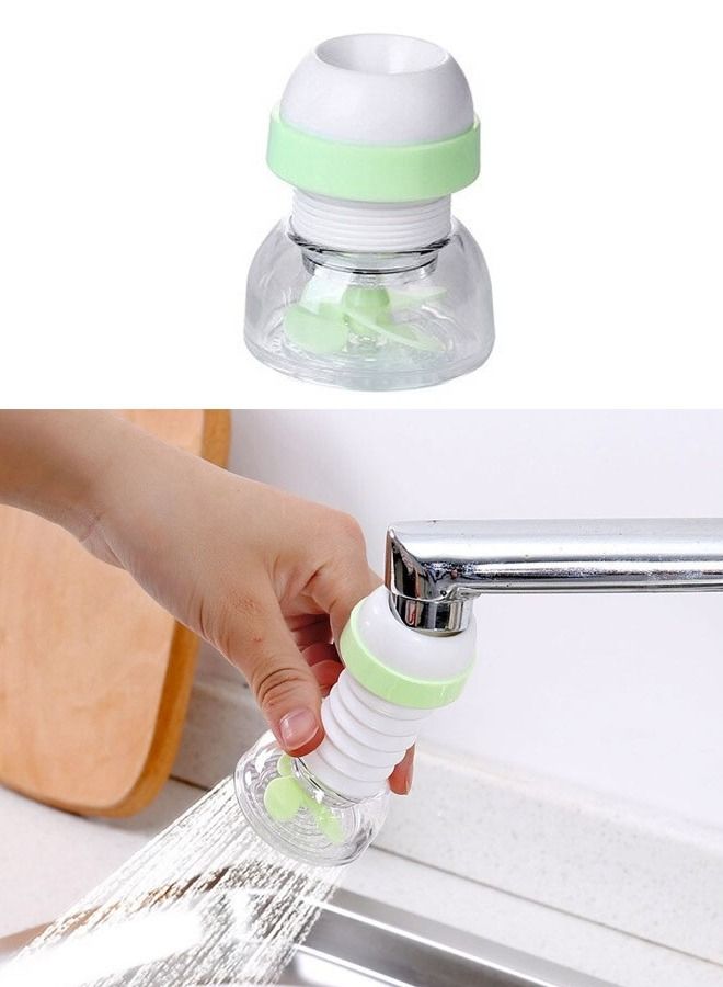 Pull Out Faucet Head with Filter for Kitchen Faucet 360 Degree Adjustable Anti Splash Blue  - Image 1