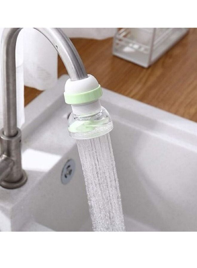 Pull Out Faucet Head with Filter for Kitchen Faucet 360 Degree Adjustable Anti Splash Blue  - Image 2