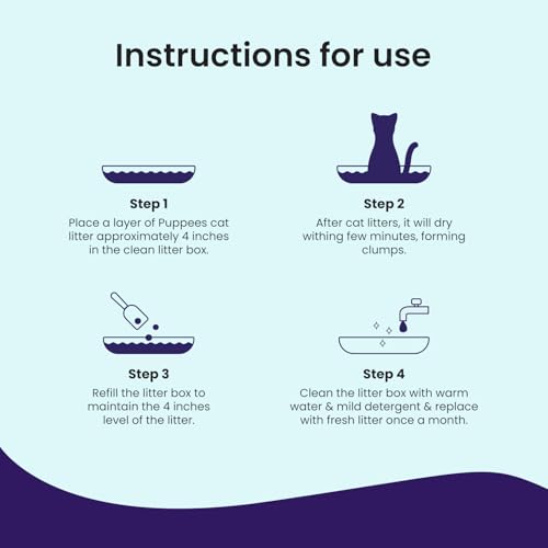 PUPPEE Premium 5 Kg Lavender Scented Cat Litter | Natural Bentonite Clay | Odour Control, Dust Free Scoopable, Instant Clumping, 100% Chemical Free - Image 5