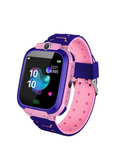 Generic Five-generation Q12 Waterproof Q12B Life Waterproof Children's Smart Positioning Phone Watch Gift Direct Sales-Color:Q12B English Life Waterproof (pink) Multi-language  - Image 1