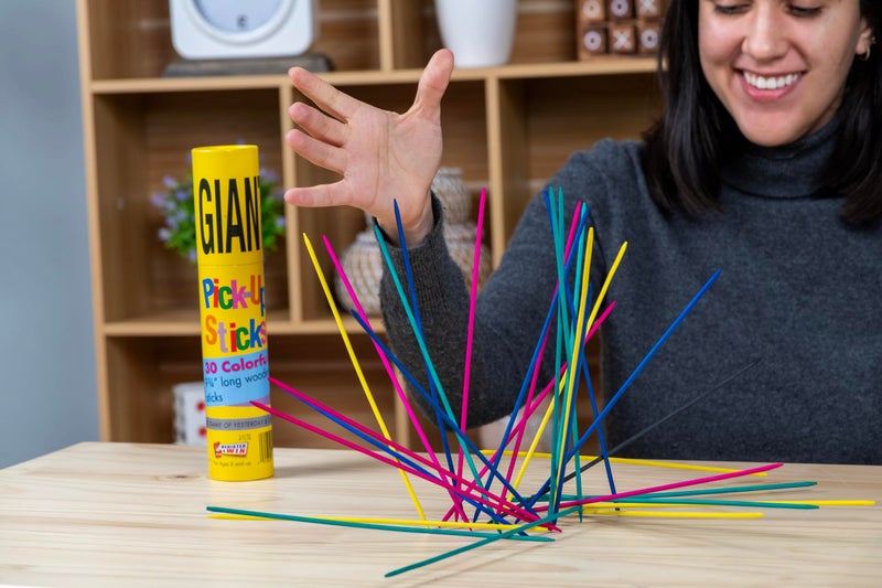 Pressman Giant Pick Up Sticks - Classic Game from Yesterday That's Fun Today , Yellow , One Size Fits All - Image 5