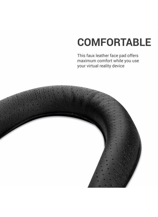 kwmobile VR Face Cushion Compatible with Oculus Rift CV1 VR Gaming - Synthetic Leather Foam Pad for VR - Black  - Image 3