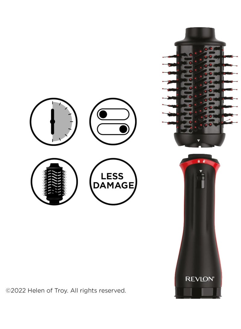 Revlon One-Step Volumiser Plus (Detachable Head, Ceramic Titanium Barrel, Mixed Styling Bristles with Activated Charcoal Pins, Tourmaline Ionic Technology) - Image 2