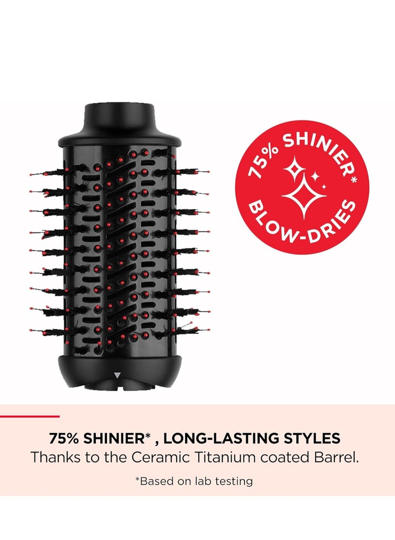 Revlon One-Step Volumiser Plus (Detachable Head, Ceramic Titanium Barrel, Mixed Styling Bristles with Activated Charcoal Pins, Tourmaline Ionic Technology) - Image 3