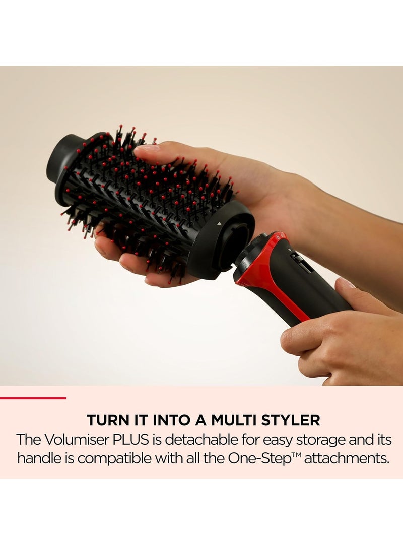 Revlon One-Step Volumiser Plus (Detachable Head, Ceramic Titanium Barrel, Mixed Styling Bristles with Activated Charcoal Pins, Tourmaline Ionic Technology) - Image 4