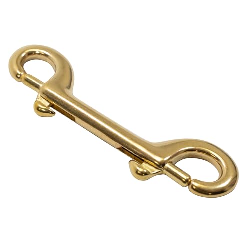 Scuba Choice Scuba Dive 4" Brass Clip Double Ended Snap Bolt, Golden Color - Image 4