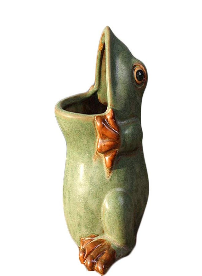 MONMOB Ceramic Frog Shaped Plant Pot/Bonsai Pot/Flower Pot/Succulent Planter Multipurpose Pot - Image 1