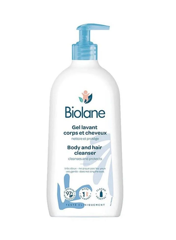 BIOLANE 2-in-1 Body and Hair Cleanser for Babies, Soap-Free Gel, Tear-Free - 350ml - Image 1