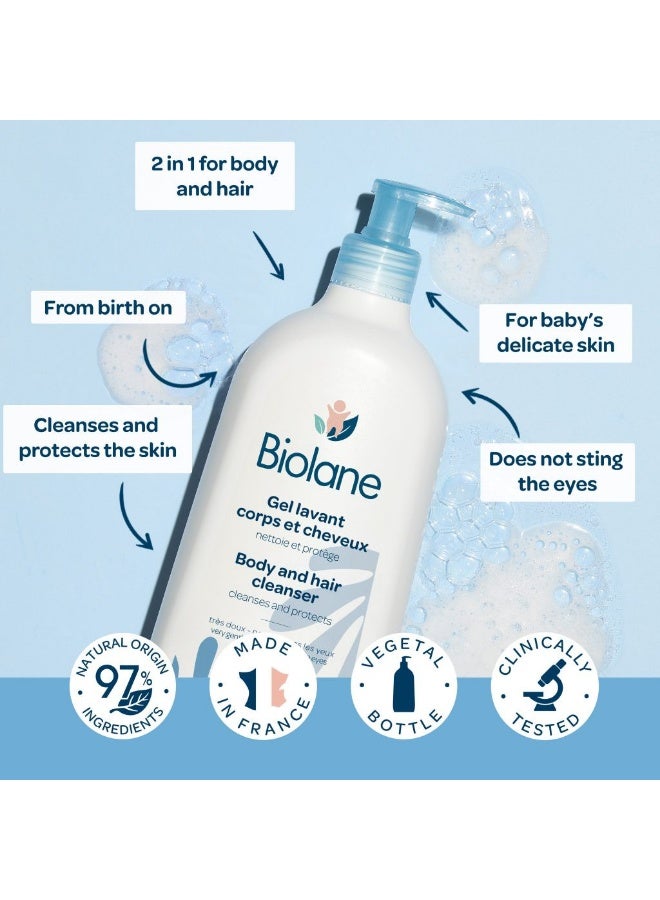 BIOLANE 2-in-1 Body and Hair Cleanser for Babies, Soap-Free Gel, Tear-Free - 350ml - Image 3