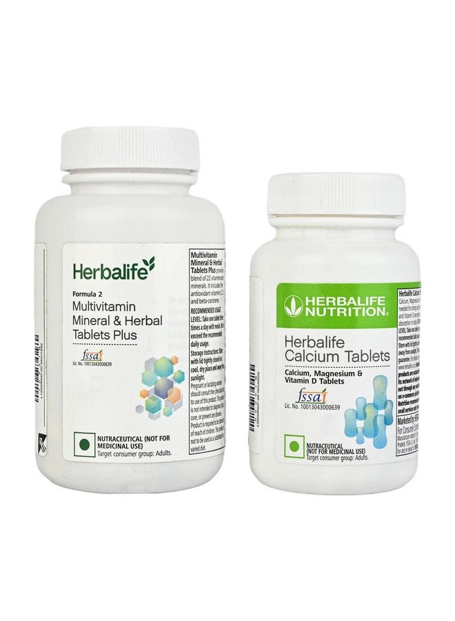 HERBALIFE Multivitamin Mineral & Herbal Tablets & Calcium Tablets (Pack of 215 grams) - Image 1