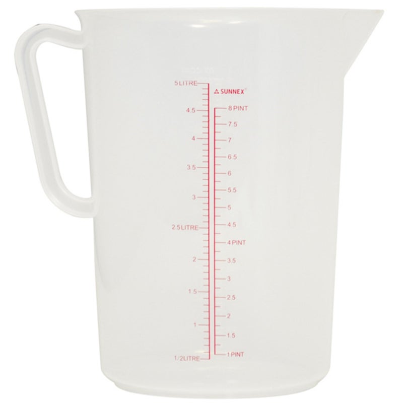 Zodiac Polypropylene Measuring Jug 5.0 L Clear