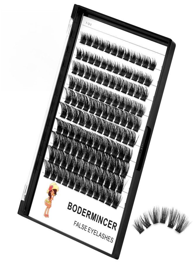 Bodermincer 120pcs 8-10-12-14mm Mixed,10-12-14-16mm Mixed Wide Cluster Clusters Individual Lashes Professional Makeup Individual Cluster EyeLashes Grafting Fake False Eyelashes Eyelash Extension - Image 1