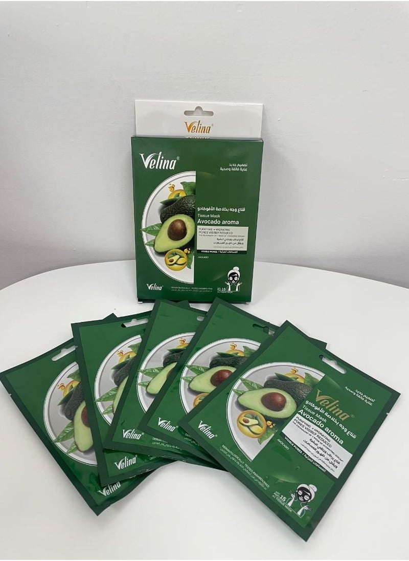 Velina - Tissue Mask Avocado arome 28gm - Image 1