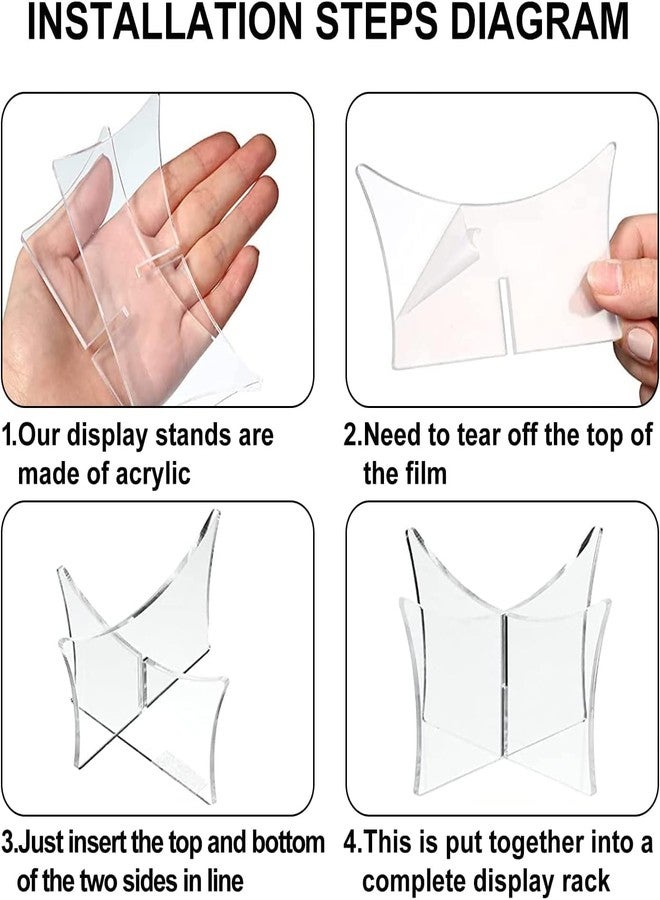 HETARMI ENTERPRISE Hetarmi Acrylic Display Rack, Ball Stand Holder Display Stand for Basketball, Football, Softball, Volleyball, Baseball. (2 Pcs) - Image 4