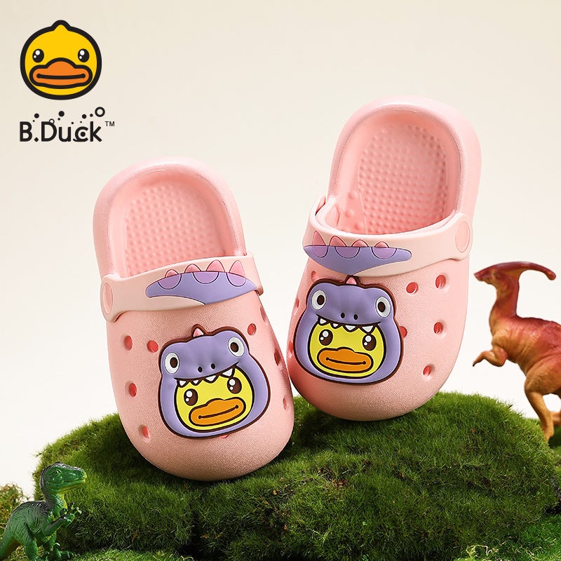 Little Yellow Duck Children'S Cave Shoes Boys And Girls 2025 Summer Sandals And Slippers Children'S Bathroom Non-Slip Beach Sandals - Image 3