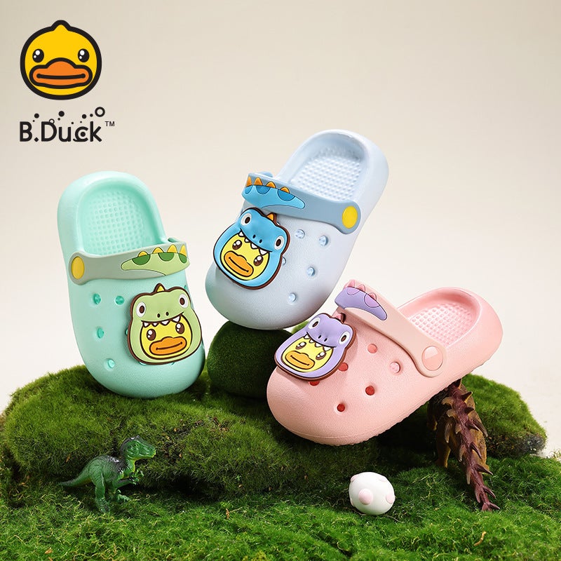 Little Yellow Duck Children'S Cave Shoes Boys And Girls 2025 Summer Sandals And Slippers Children'S Bathroom Non-Slip Beach Sandals - Image 2