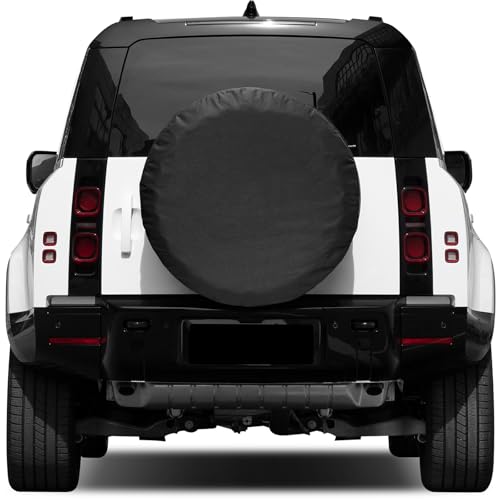 EVGoXMods Spare Tire Cover Compatible with Land Rover Defender 90 110 130 2/4 Door 2025 2024 2023 2022 2021 2020, Polyester Spare Tyre Wheel Protector Exterior Accessories - Image 1