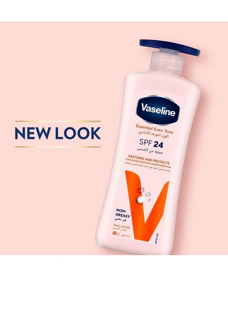 Vaseline Body Lotion Essential Even Tone UV Lightening with Vitamin B3 for Fair Even Toned Skin, 400ml - Image 2