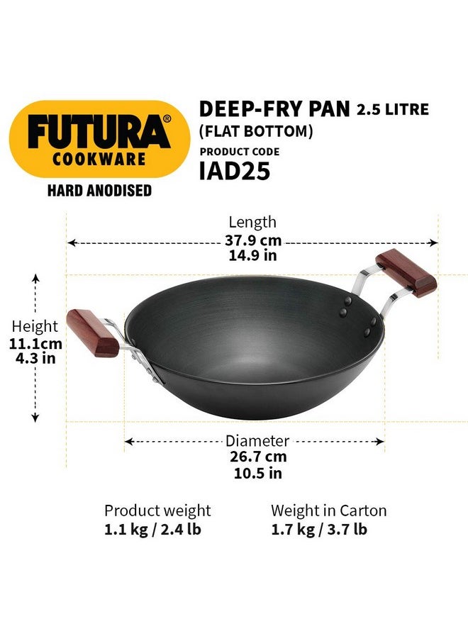 Hawkins Futura Hard Anodised Deep Fry Pan 2.5 Litre Induction Compatible Without Lid (Black) - pzsku/ZAA54F15ADAF3F5FFB2C9Z/45/_/1740118603/472a6197-7251-4684-93b0-5cf6f8376014