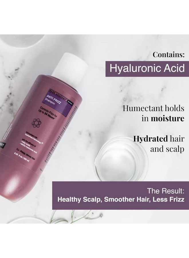 BARE ANATOMY Anti Frizz Shampoo Frizz Control Upto 24 Hours Powered By Hyaluronic Acid & Fatty Acids Dry & Frizzy Hair Smooth Shiny & Frizz Free Hair For Unisex 250Ml  - Image 4